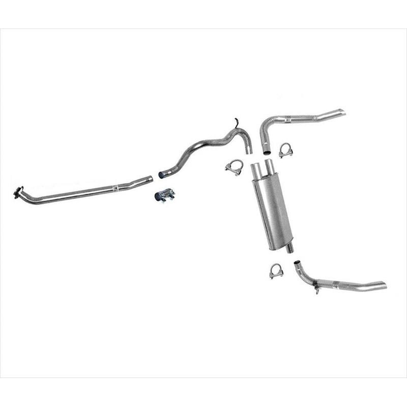 Dual Outlet Muffler Exhaust Pipe System for Chevrolet Camaro 2.8L 3.1L 1985-1992