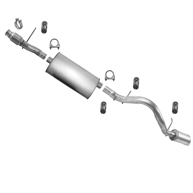 Exhaust Extension Pipe Muffler Resonator Fits 2009-2014 Chevrolet Tahoe 5.3L