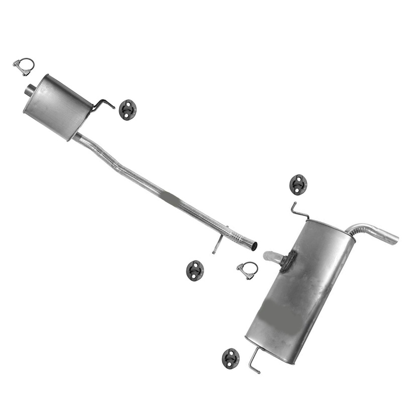 Exhaust Resonator Extension Pipe Muffler Fits for 2012-2015 GM Captiva Sport