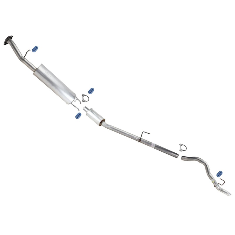 Exhaust System Pipe Muffler For Ford Transit 250 15-19 3.7L with 148" Wheelbase
