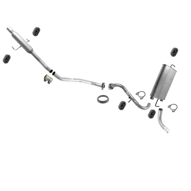 Extension Pipe & Muffler Exhaust System Front Wheel Drive 2009-2013 Matrix 1.8L