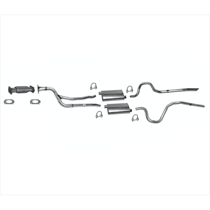 Fits for 84-88 Monte Carlo SS 5.0 Converter + Dual Exhaust System Mufflers Pipes