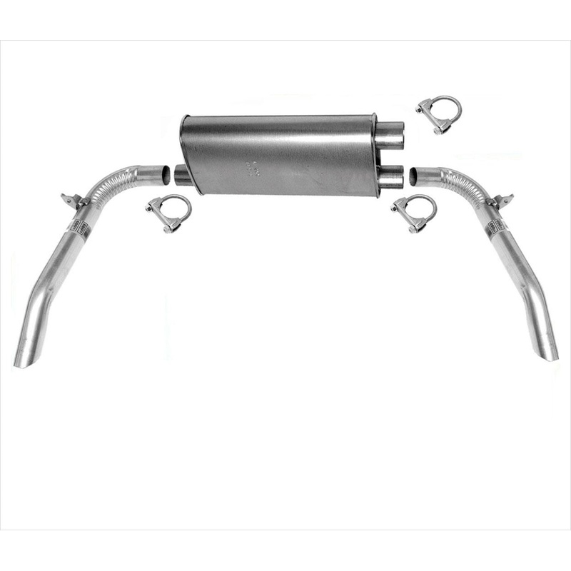 Fits For 84-97 Chevrolet Camaro Dual Outlet Rear Muffler & Tail Pipes USA