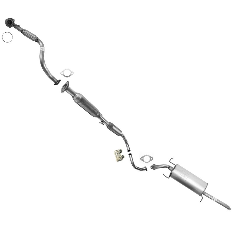 Flex Pipe Resonator Muffler Exhaust System Fits 2004-2008 Aveo Sedan Automatic