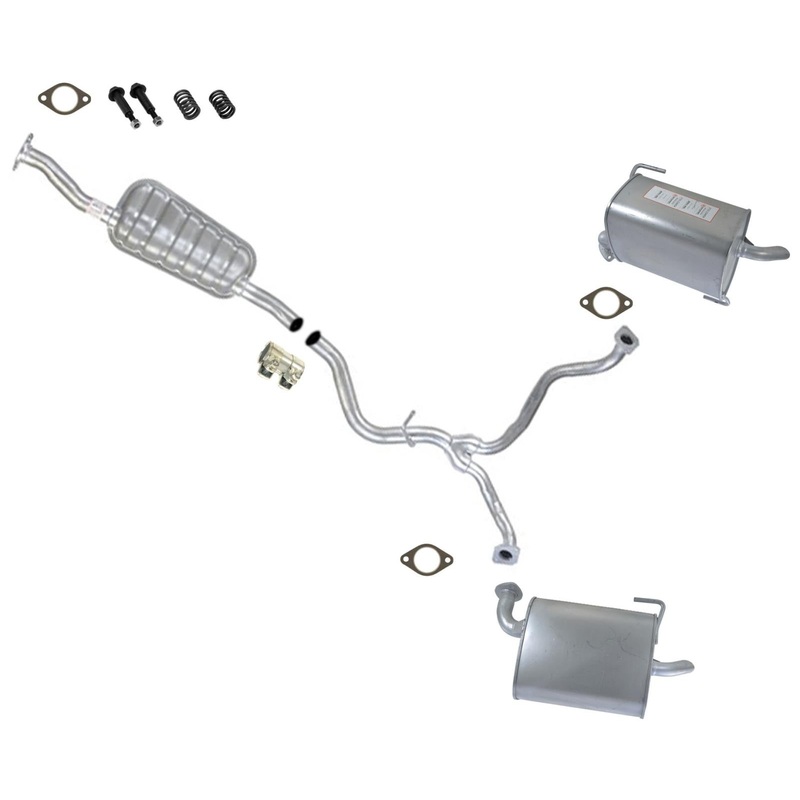 For 2006 2007 2009 Subaru Outback Wagon 2.5L Resonator Dual Muffler Exhaust