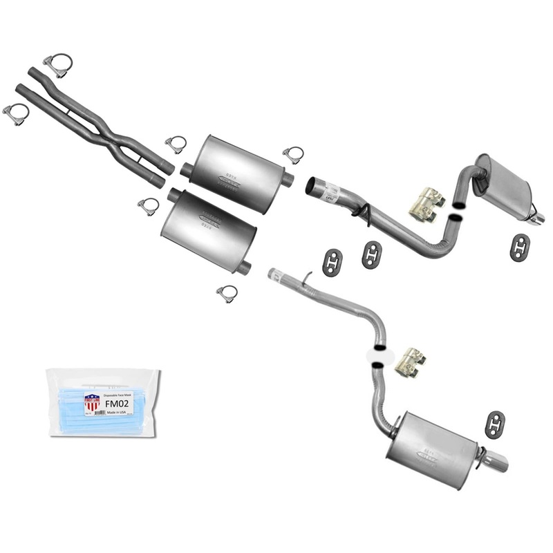 For 2006-2010 Dodge Charger R/T 5.7L Dual Muffler Exhaust Pipe System Made USA