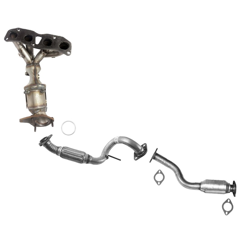 Front & Rear Converter & Flex Pipe For Nissan Rogue 2008-2013 All Wheel Drive