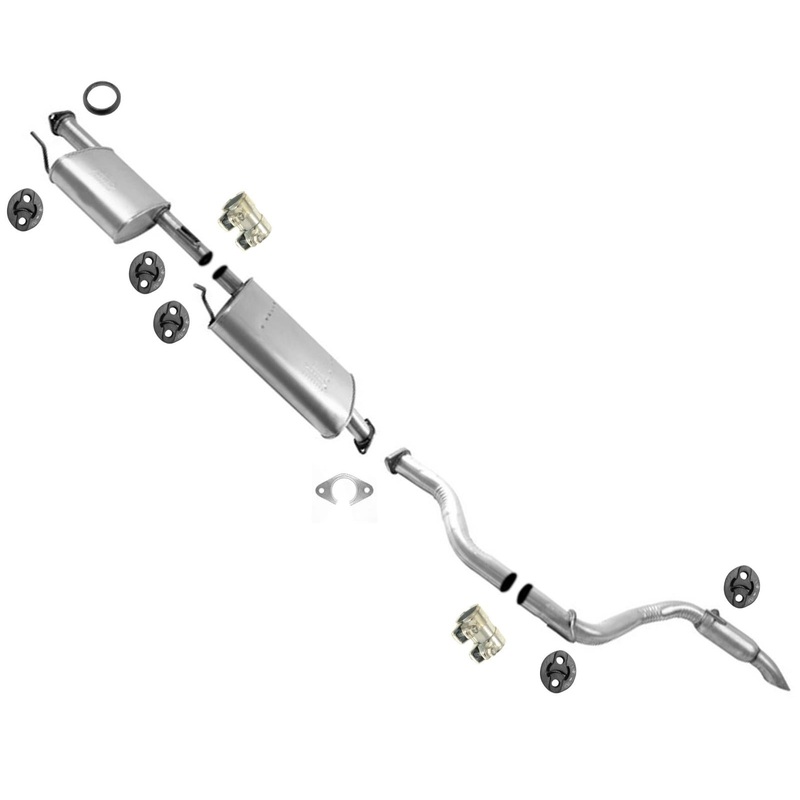 Middle Resonator Assembly & Tail Pipe Fits 2013-2018 Nissan Pathfinder 3.5L