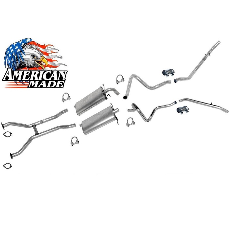 Muffler DUAL Exhaust System for Ford Crown Victoria Mercury Grand Marquis 98-02