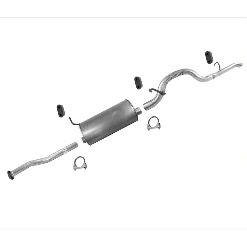 Muffler Exhaust Pipe System for 04-12 Colorado With 126 Inch Wheel Base