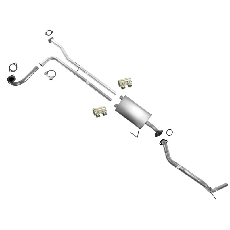 Muffler Exhaust System For Nissan Titan 2007-2015 Crew Cab 159.4 Inch Wheel Base