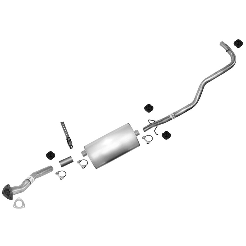 Muffler Pipe Exhaust System for 1996-1999 S10 Pick Up 2.2 108.3 117.9 Wheelbase