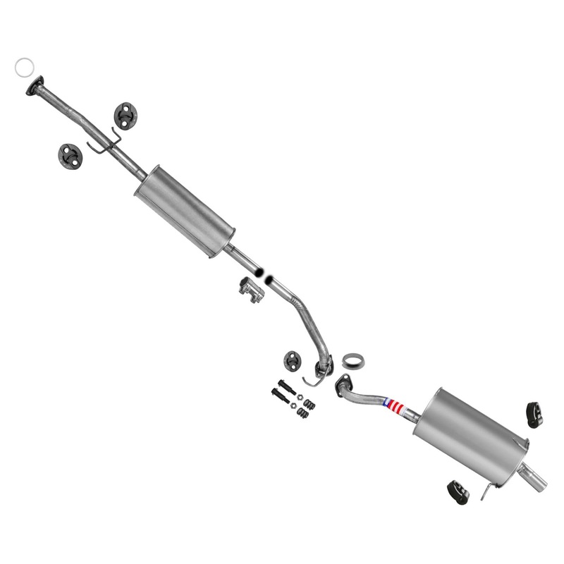 Muffler Resonator Pipe Hardware Exhaust System For 2007 2008 2009 Honda CRV CR-V