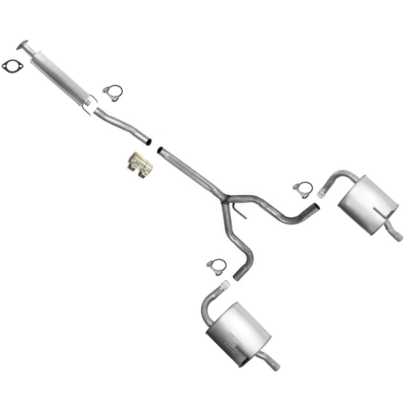 New Exhaust System Pipe Dual Muffler For 2010-2018 2.5L Nissan Altima 4 Door