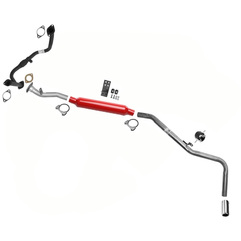 Performance Cherry Bomb Muffler Exhaust Pipe for Nissan 00-02 Xterra 4X4 3.3L