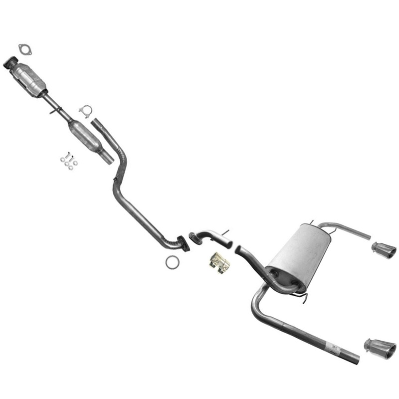 PZEV Catalytic Converters Ext Pipe Muffler Fits for 2010-2012 Mazda 3 Sedan 2.5L