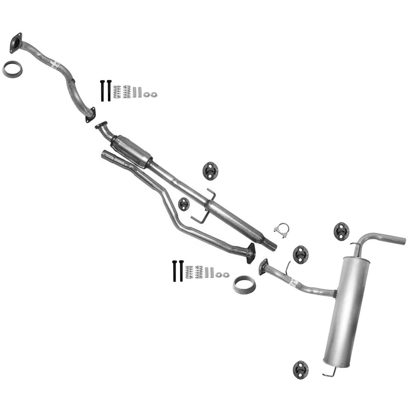 Rear Lower Catalytic Converter Muffler Resonator Fits for 2005-2010 Scion TC
