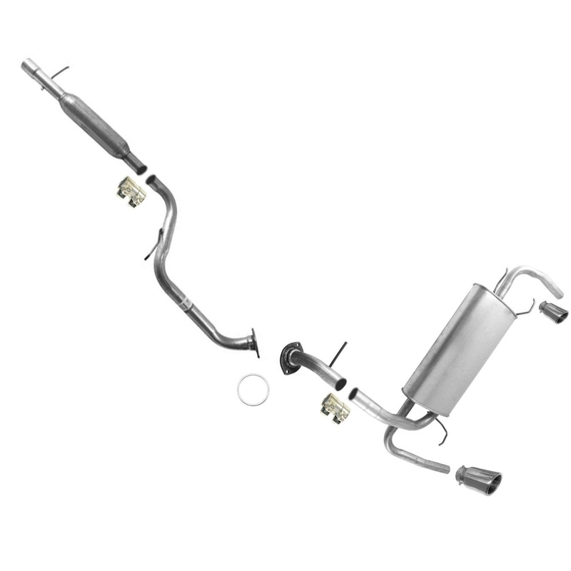 Rear Resonator Extension Pipe Muffler Fits for 2010-2012 Mazda 3 Hatchback 2.5L
