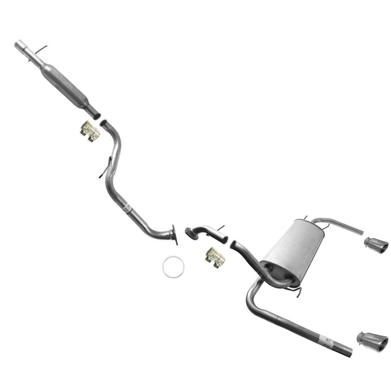 Rear Resonator Extension Pipe Muffler Fits for 2010-2012 Mazda 3 Sedan 2.5L
