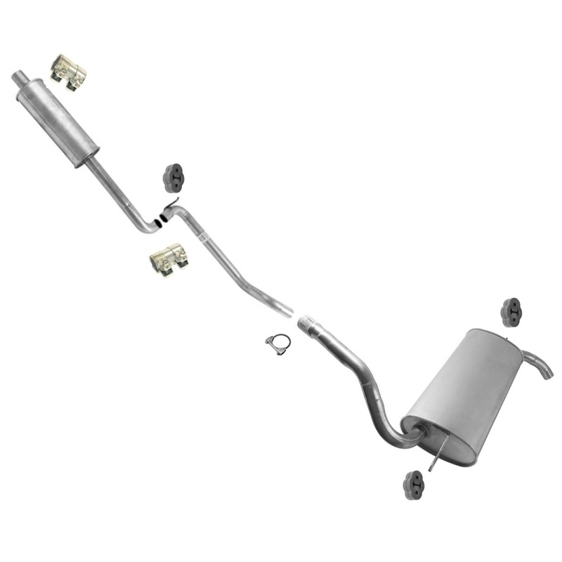 Resonator Muffler Assembly Exhaust System Fits 2012-2017 Ford Focus 2.0L Sedan