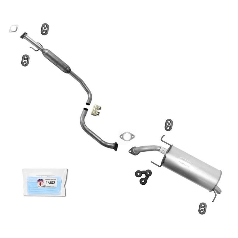 Resonator Pipe Muffler Exhaust System Fits for 2009-2011 Chevrolet Aveo 5 Hatch