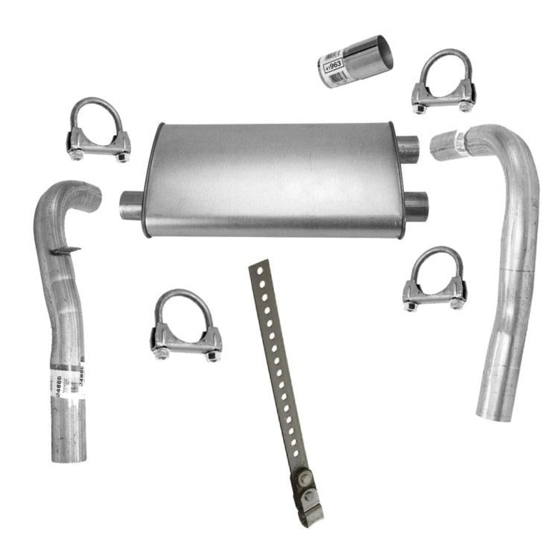 Dual Rear Muffler & Tail Pipes V6 V8 for Chevrolet Camaro Pontiac Firebird 93-97