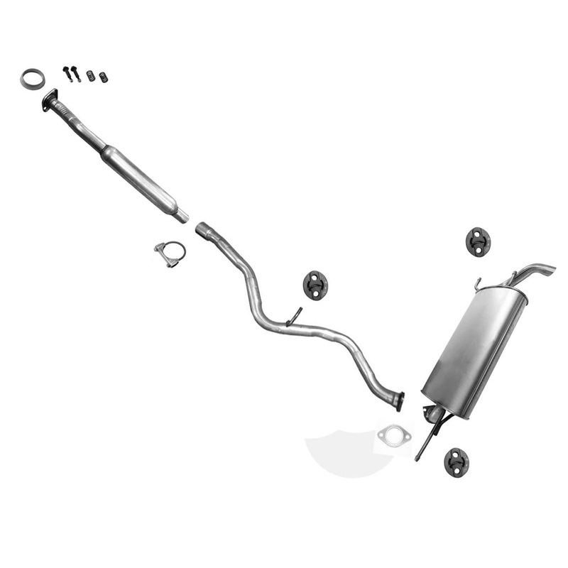 Exhaust System Extension Pipe Muffler for 2012-16 Subaru Impreza Base Hatchback