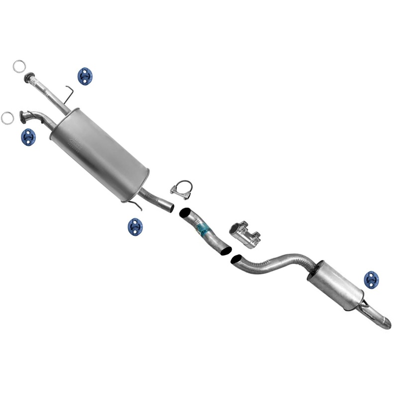 Exhaust System Muffler Tail Pipe For Toyota Sequoia 2008-2019 4.6L 5.7L