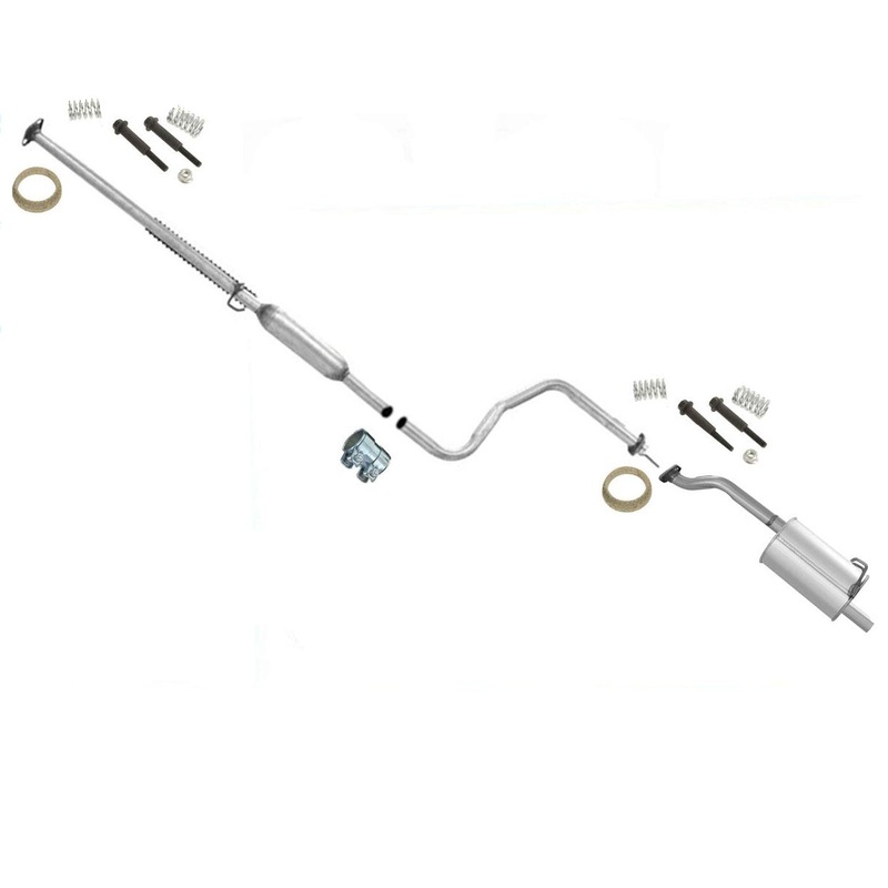 Exhaust System Resonator Pipe Muffler for 1992 1993 1995 Civic CX VX Hatchback