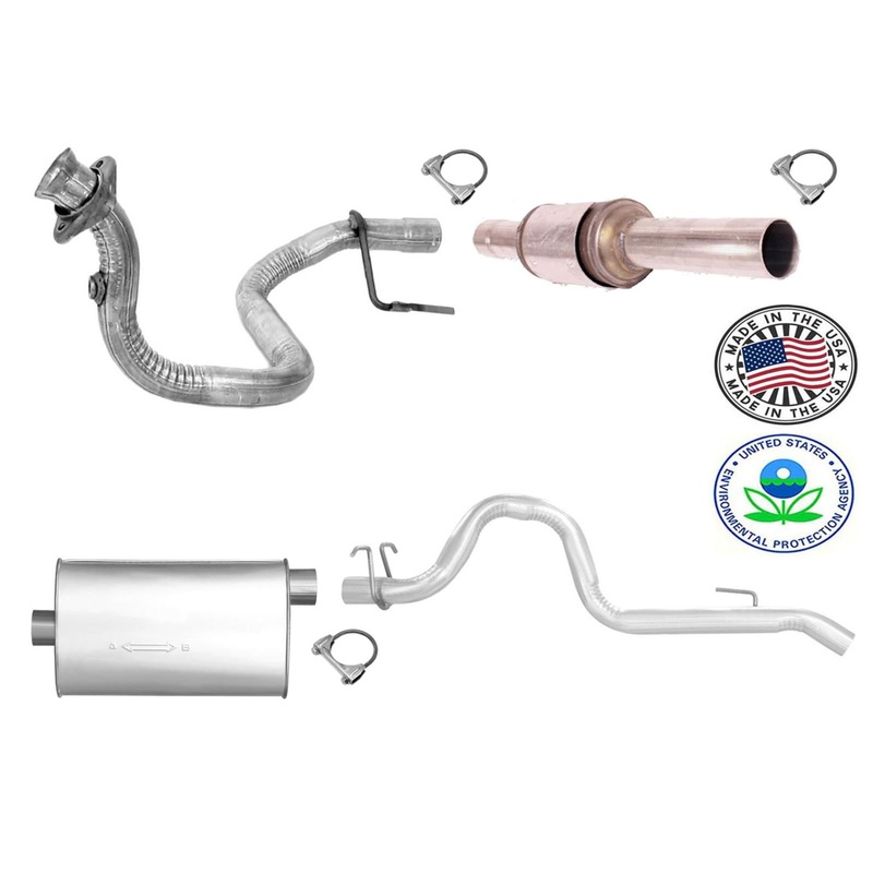 Fits 93-96 Wrangler 4.0L Eng Pipe Converter Muffler Complete Exhaust Pipe System