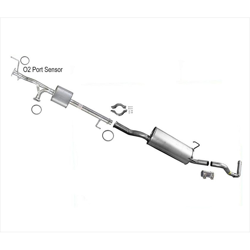 For 2003 Toyota Tundra Double Cab Only 4.7L Exhaust Muffler Tail Pipe System