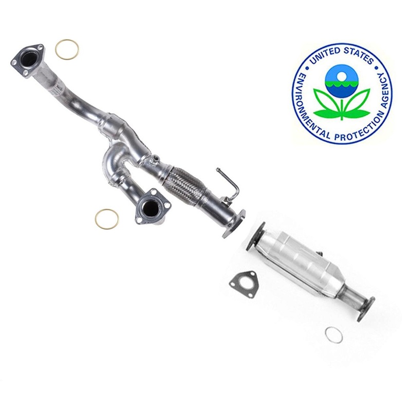 Front Y Pipe & Rear Catalytic Converter With Gaskets For Acura TL 3.2L 00-03