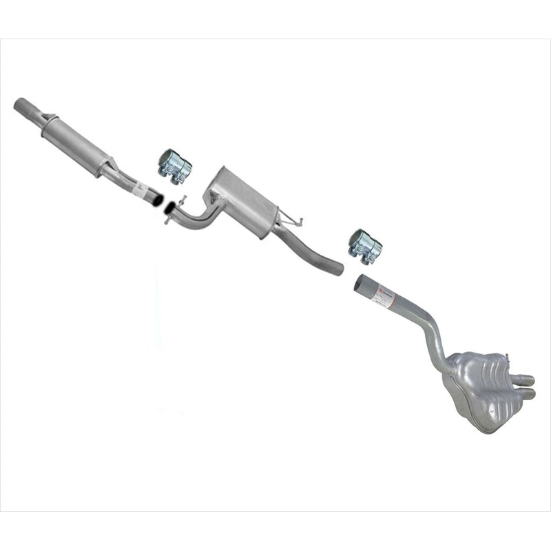 Middle Resonator & Rear Muffler 2005-2010 for Volkswagen Jetta 2.5L L5