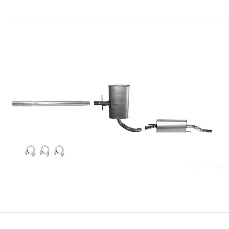 Muffler Resonator Pipe Exhaust System for Volkswagen Cabrio 2.0 1995 2000 2002