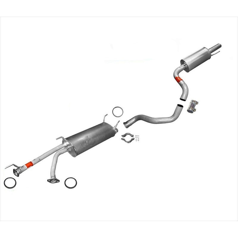 Rear Muffler Resonator Pipes W/ Gaskets & Clamps Fits Toyota 01-07 Sequoia 4.7L